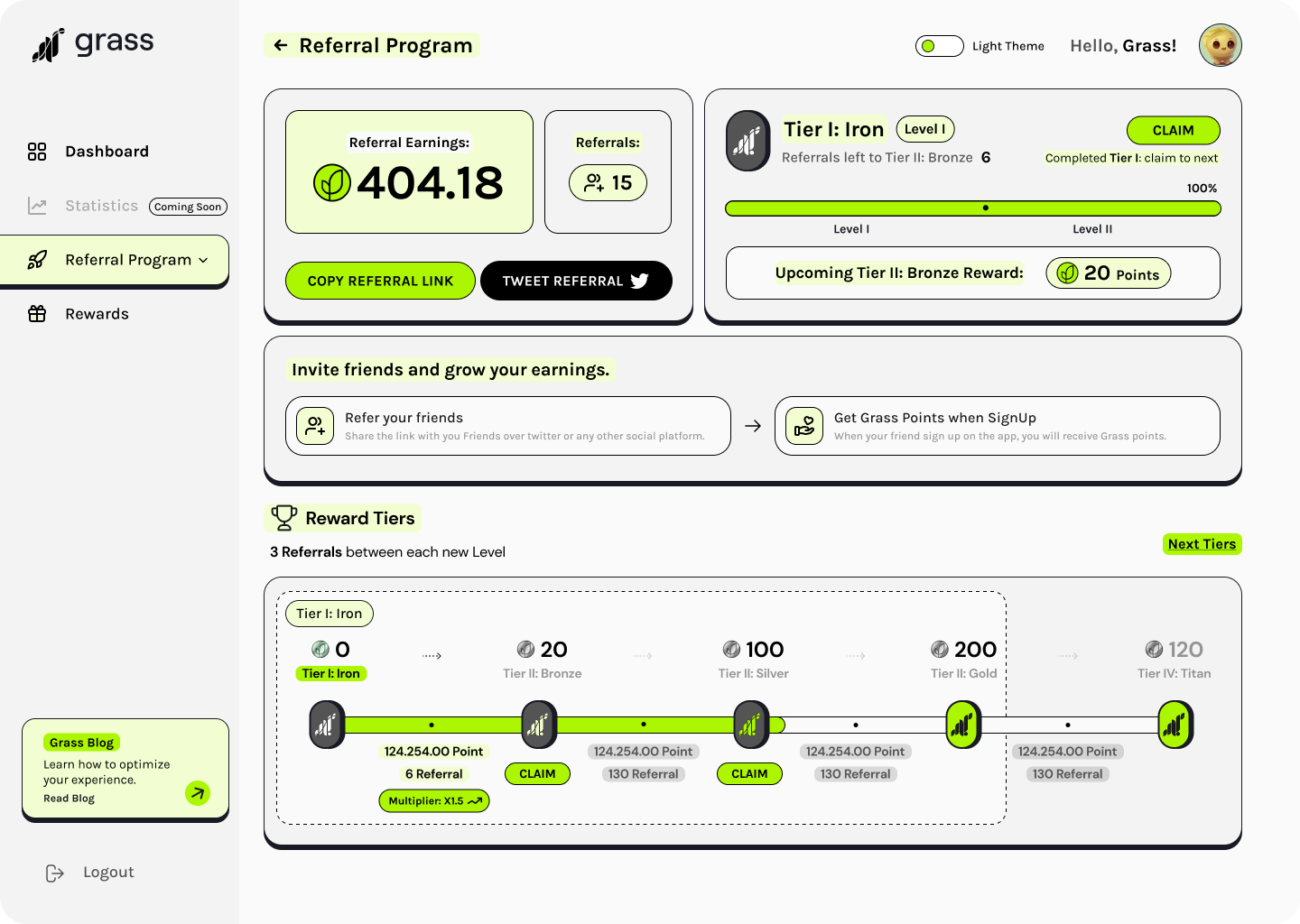 Improvements to the Grass Points System